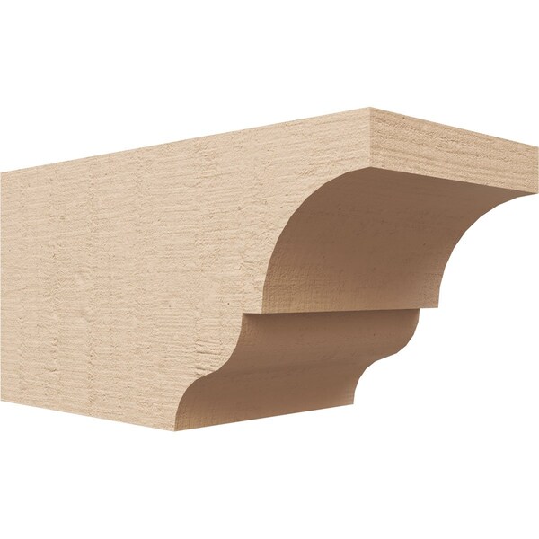 Ekena Millwork 6in. W x 6in. H x 12in. L Asheboro Woodgrain TimberThane Rafter Tail, Primed Tan RFTUR06X06X12ASHRCPR - main